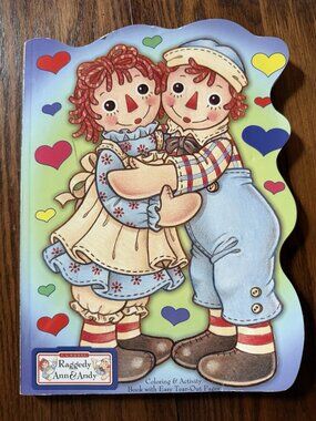 Classic Raggedy Ann and Andy Coloring + Activity Book With Tear Out Pages UNUSED